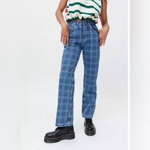 The Ragged Priest Plaid Jean Urban‎ Outfitters Size 26 Windowpane
